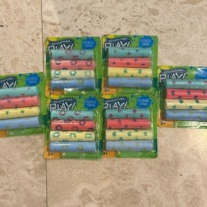 4 Piece 6 Pack Adventure Play Sidewalk Chalk Green, Pink, Yellow, Blue Floral